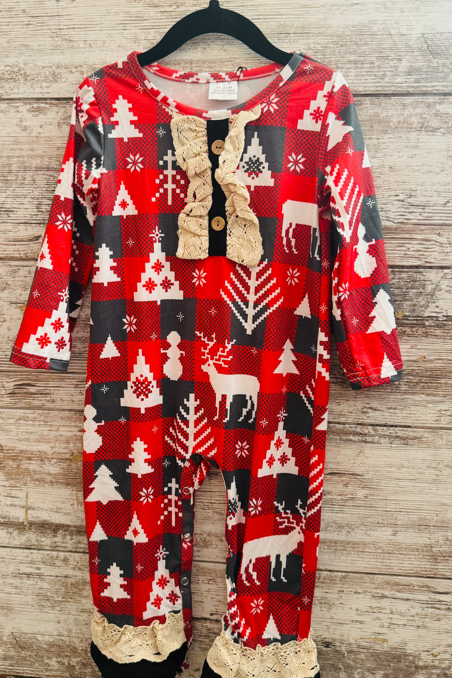 Item 113 Red Christmas Romper