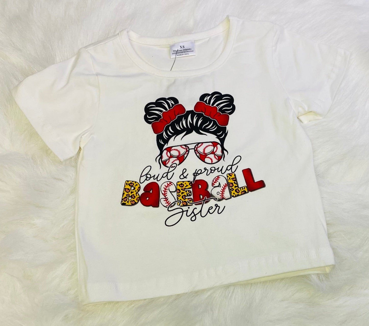 372-Loud and Proud Baseball Sister Shirt