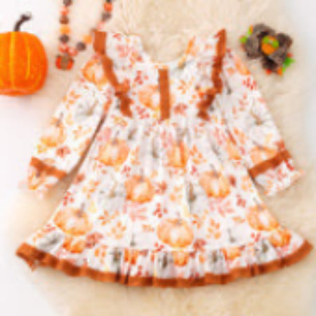 732 Falling Pumpkin Dress
