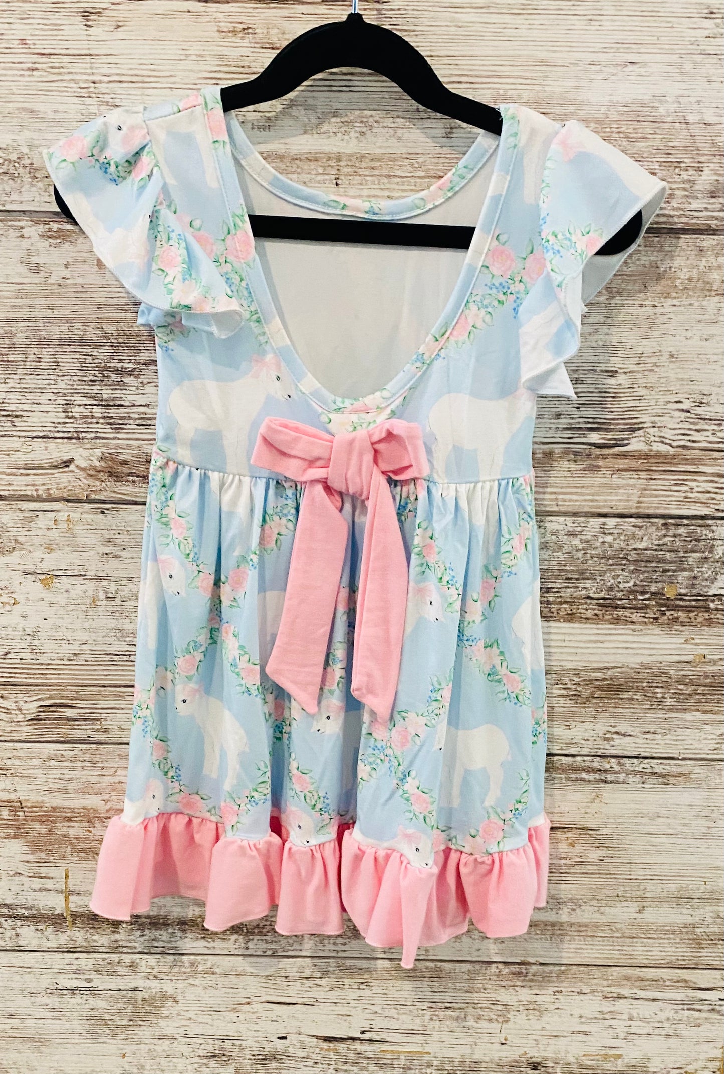 551 Light Blue Lamb Dress