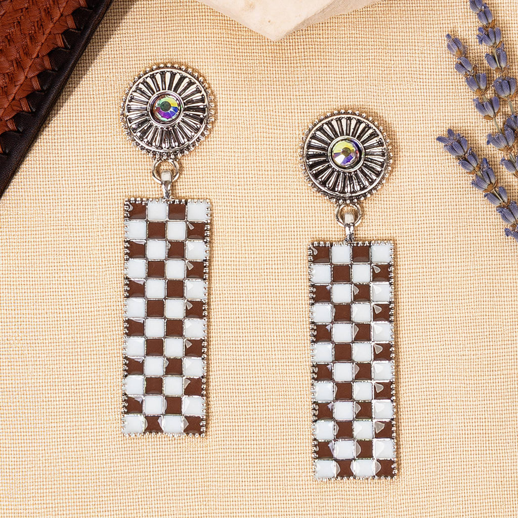 Checkered Earrings