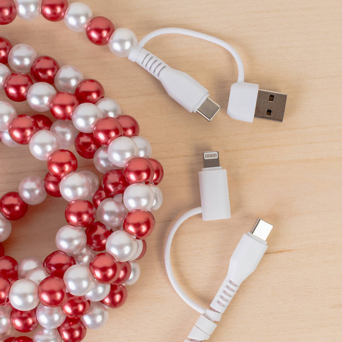 4-in-1 Extra Long Beaded Charging Cable
