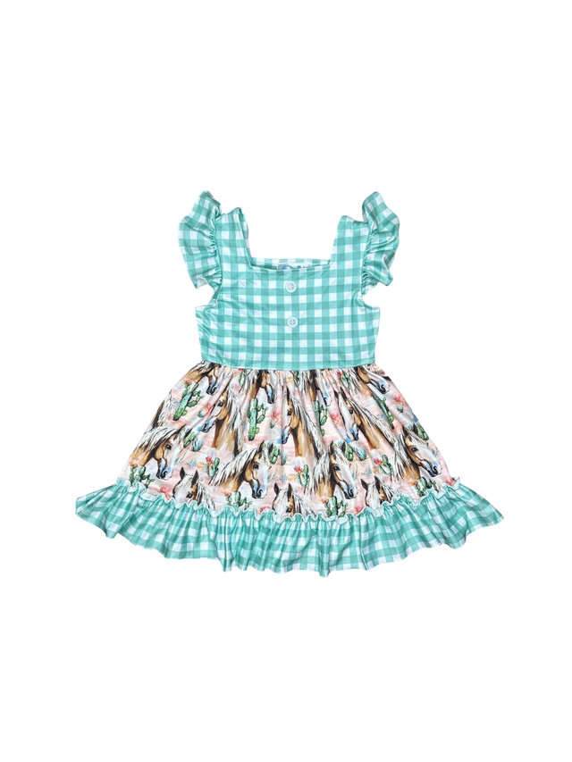 Desert Dasher Plaid Dress, 6-7