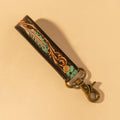 Canyon Feather Hand-Tooled  Key Fob