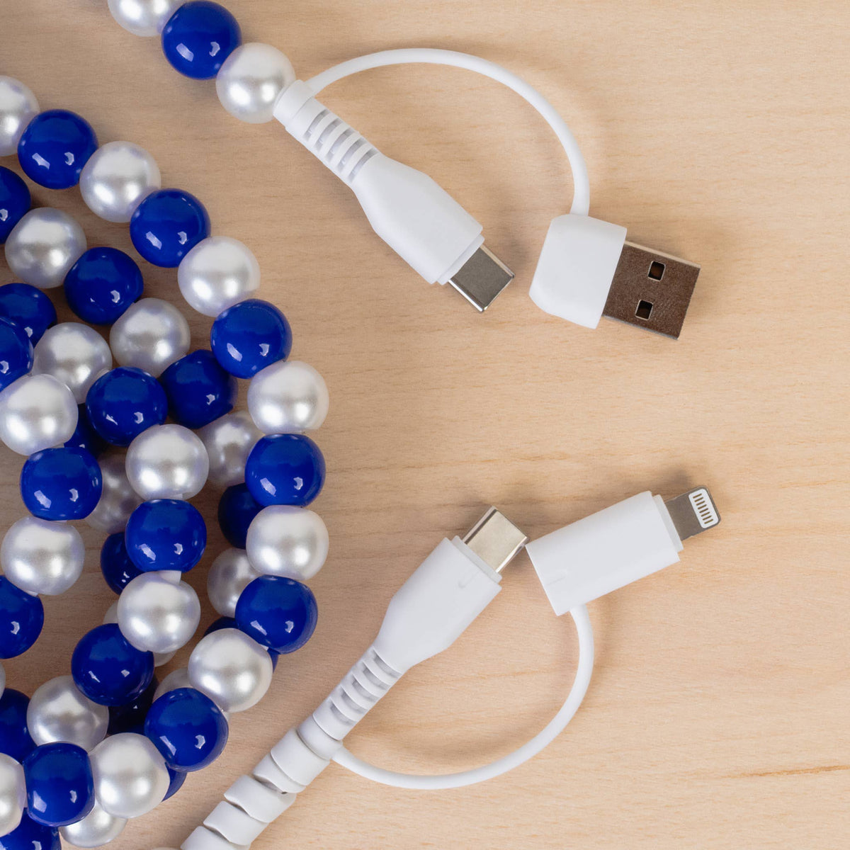 4-in-1 Extra Long Beaded Charging Cable