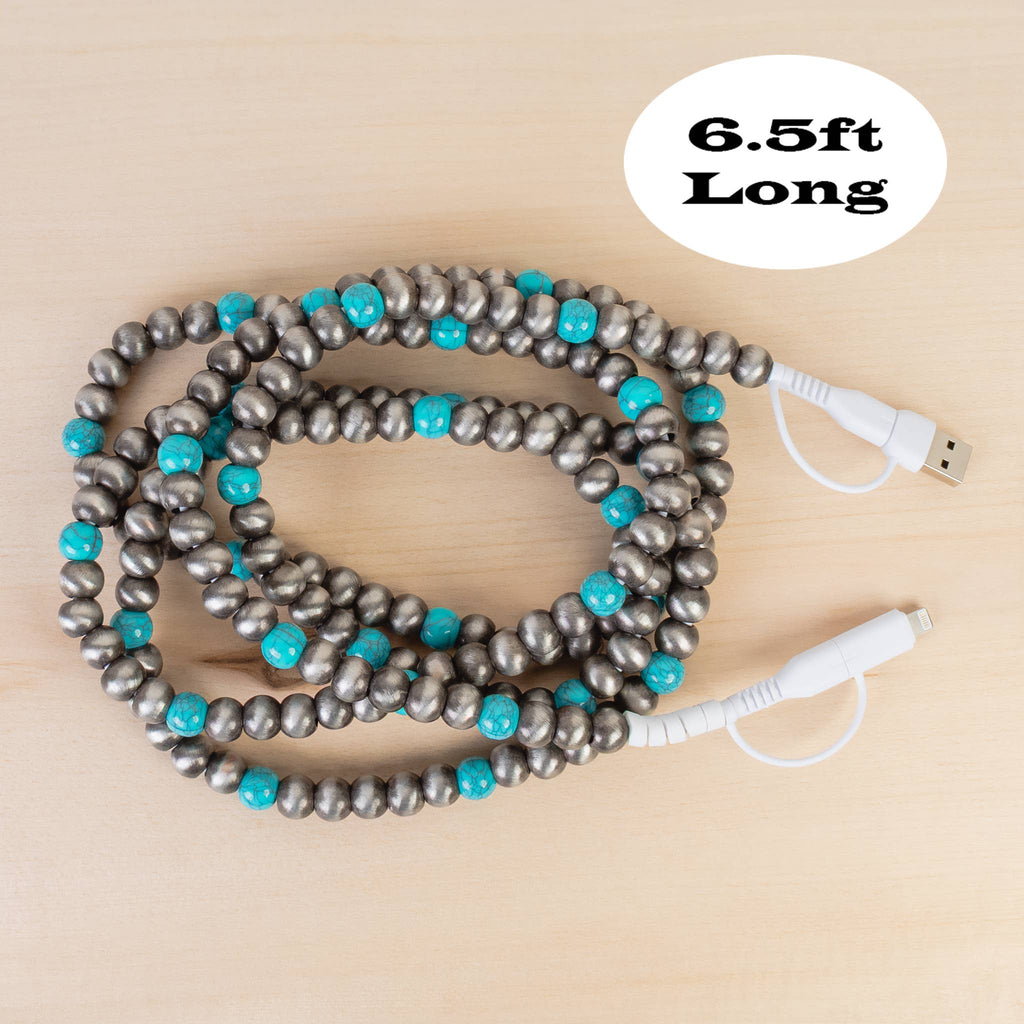 4-in-1 Extra Long Beaded Charging Cable