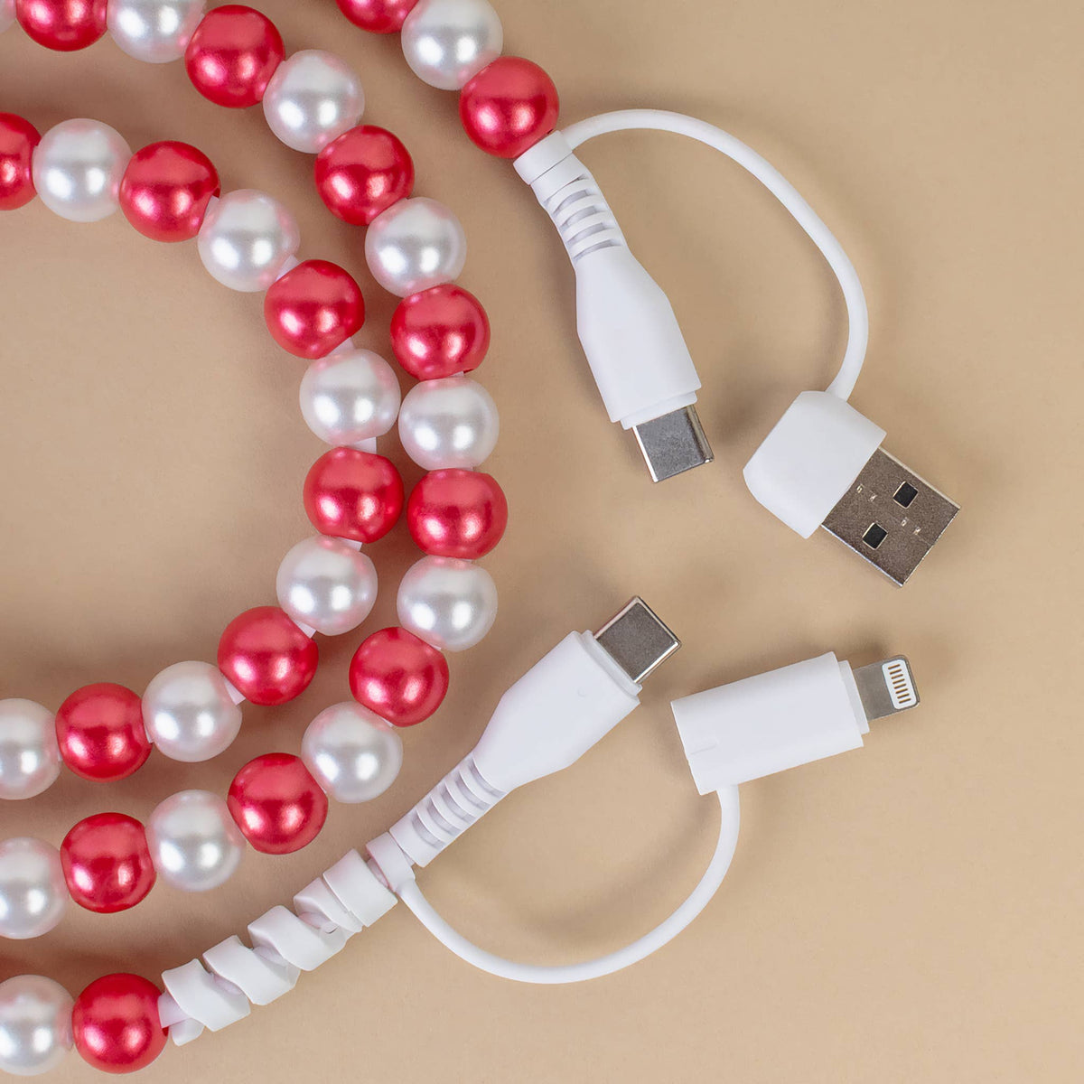 4-in-1 Beaded Charging Cable