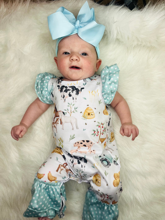 649 Farm Animal Romper
