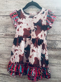 Item 482 Cowhide Serape Dress