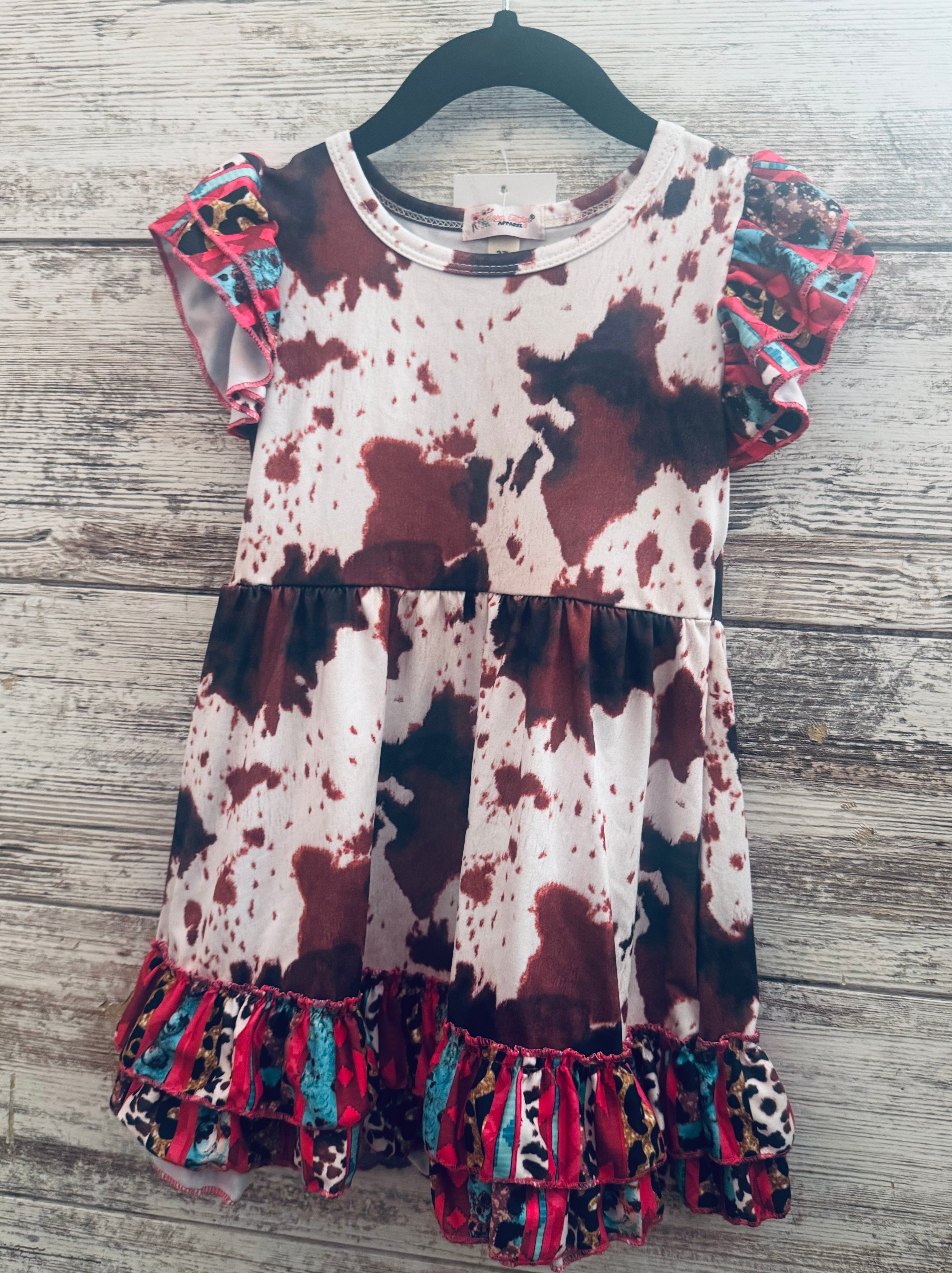 Item 482 Cowhide Serape Dress