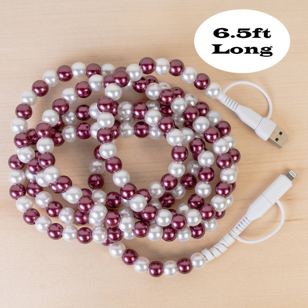 4-in-1 Extra Long Beaded Charging Cable