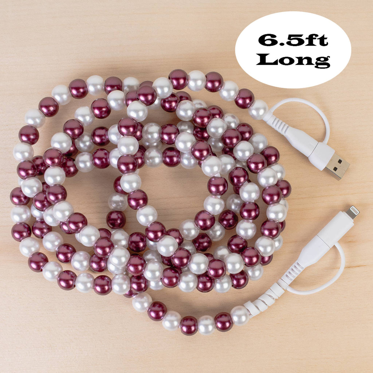 4-in-1 Extra Long Beaded Charging Cable