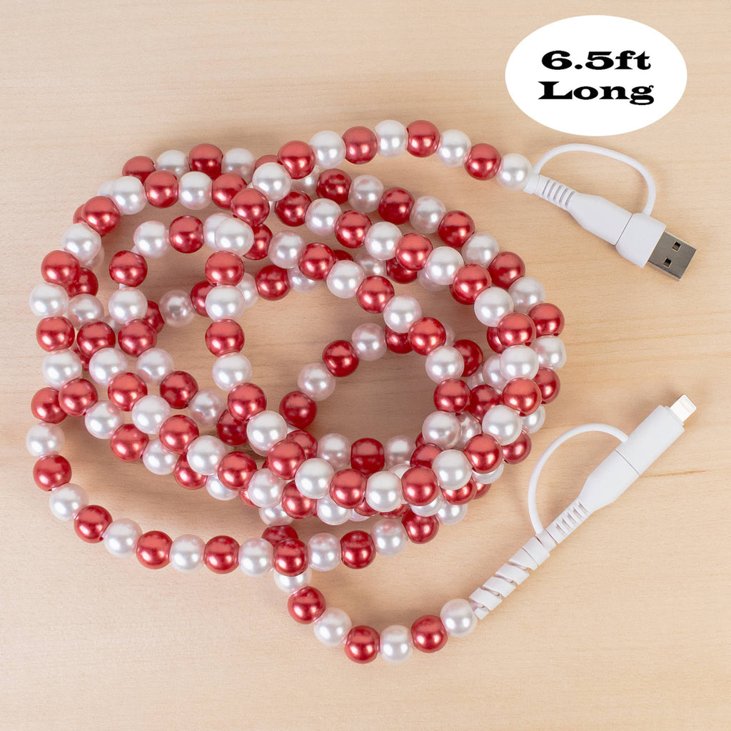 4-in-1 Extra Long Beaded Charging Cable