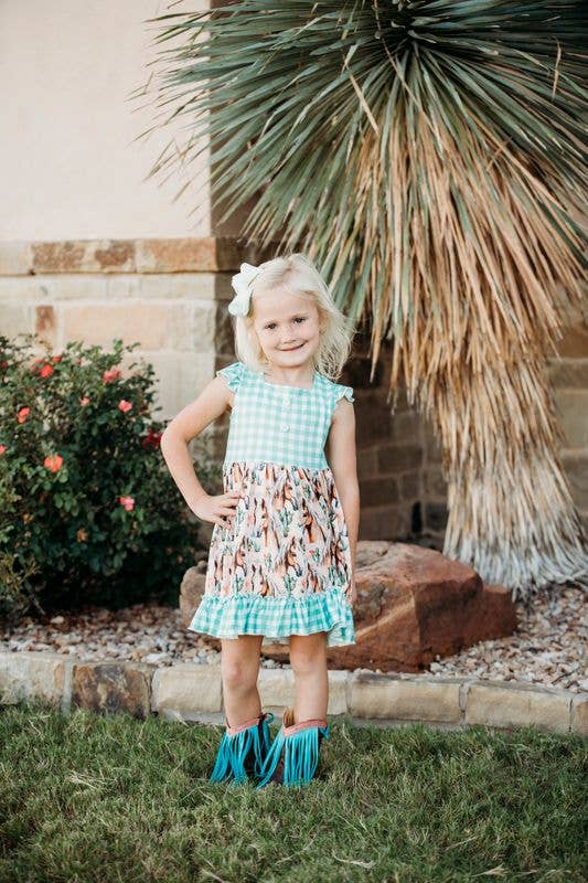 Desert Dasher Plaid Dress, 0-5T