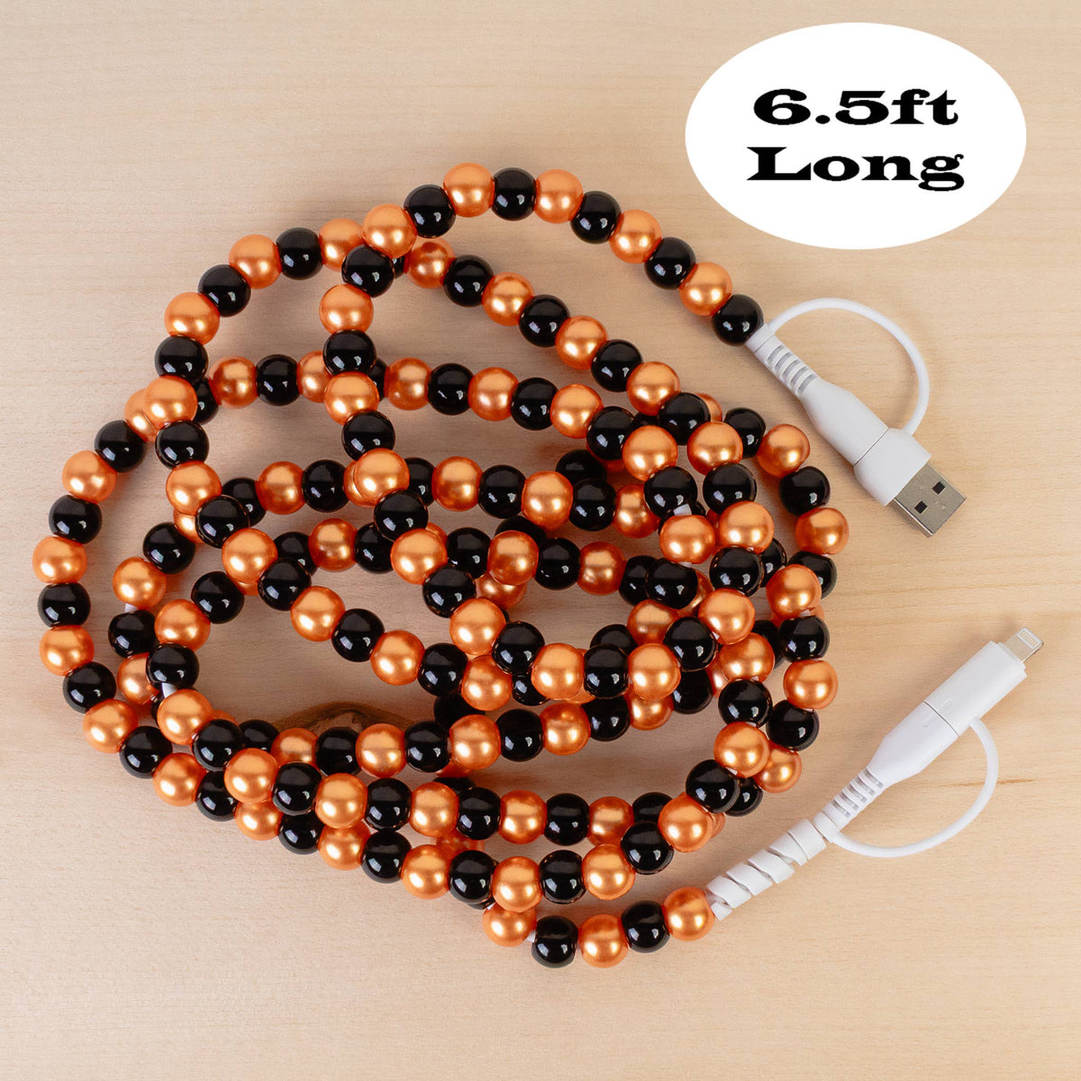 4-in-1 Extra Long Beaded Charging Cable