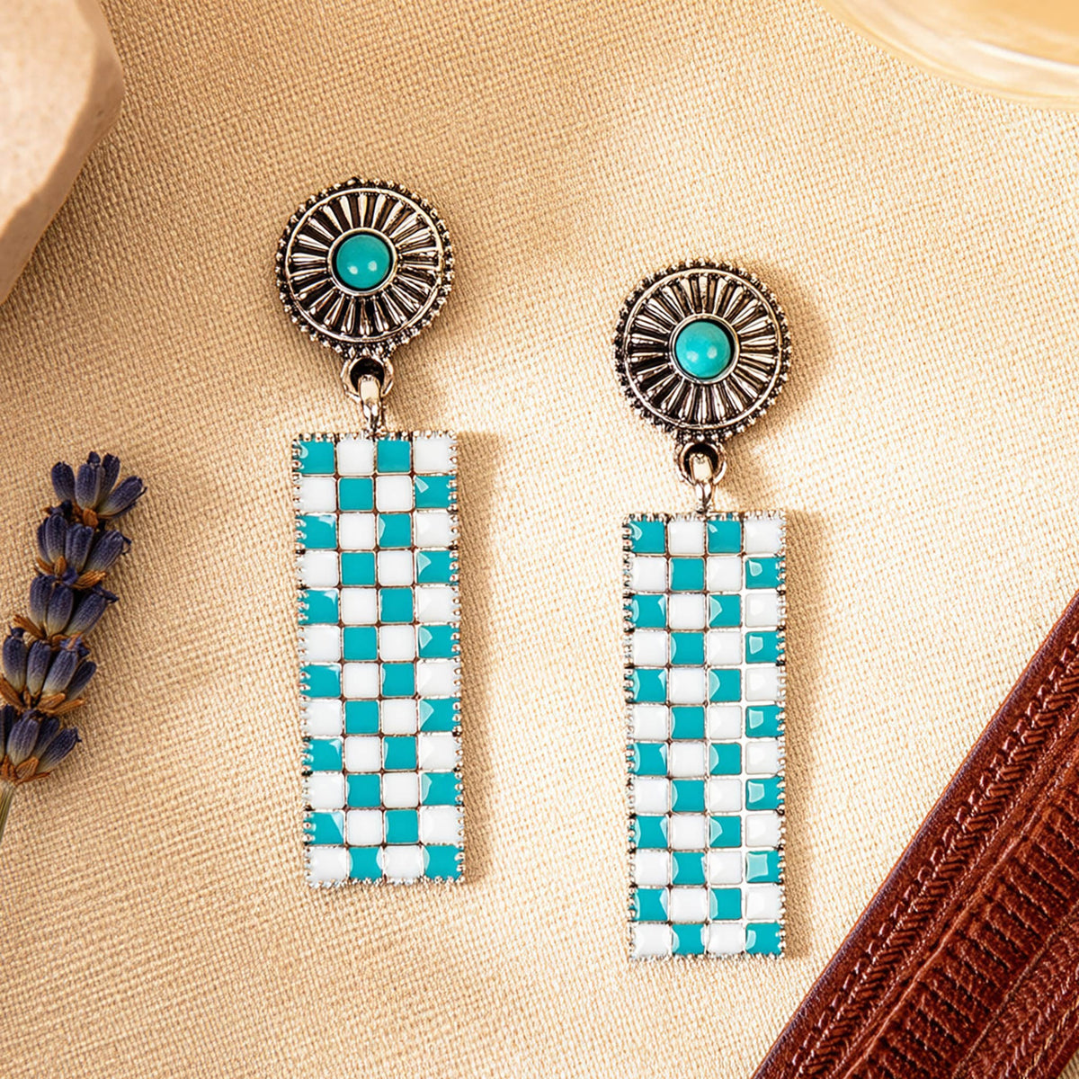 Checkered Earrings