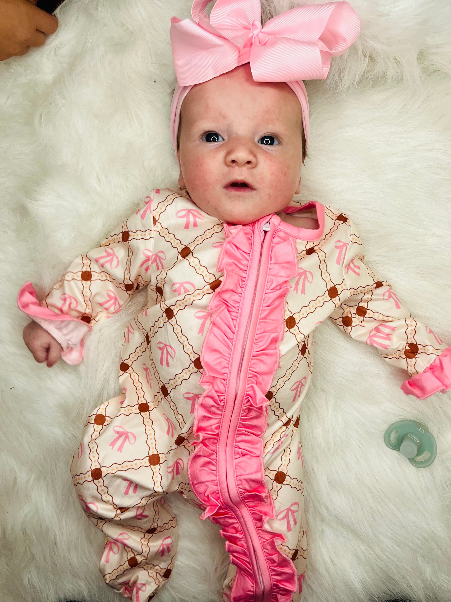 569 Romper Pink Ribbon