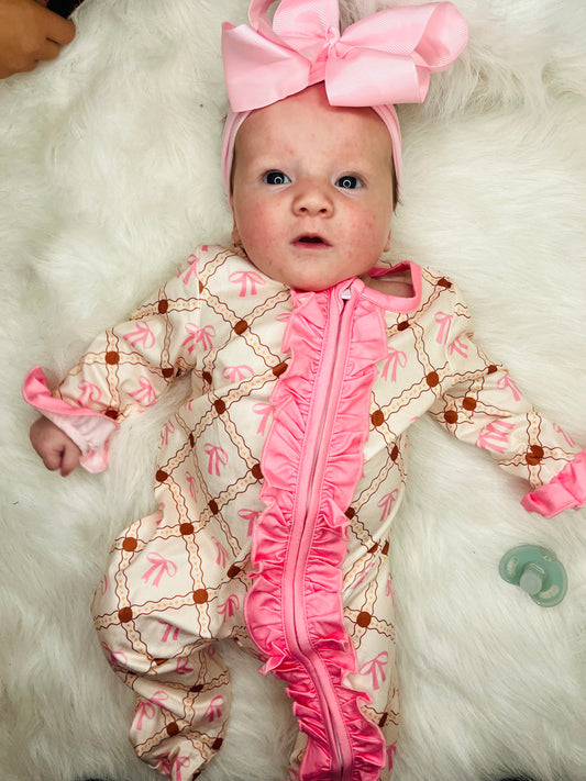 569 Romper Pink Ribbon