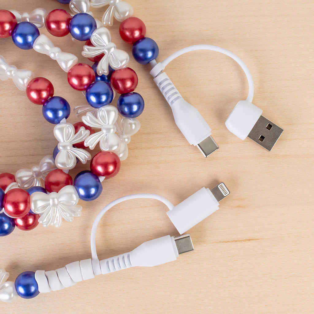 4-in-1 Extra Long Beaded Charging Cable