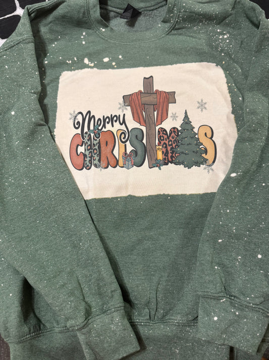 SSACM5 "Merry Christmas" Cross Sweatshirt