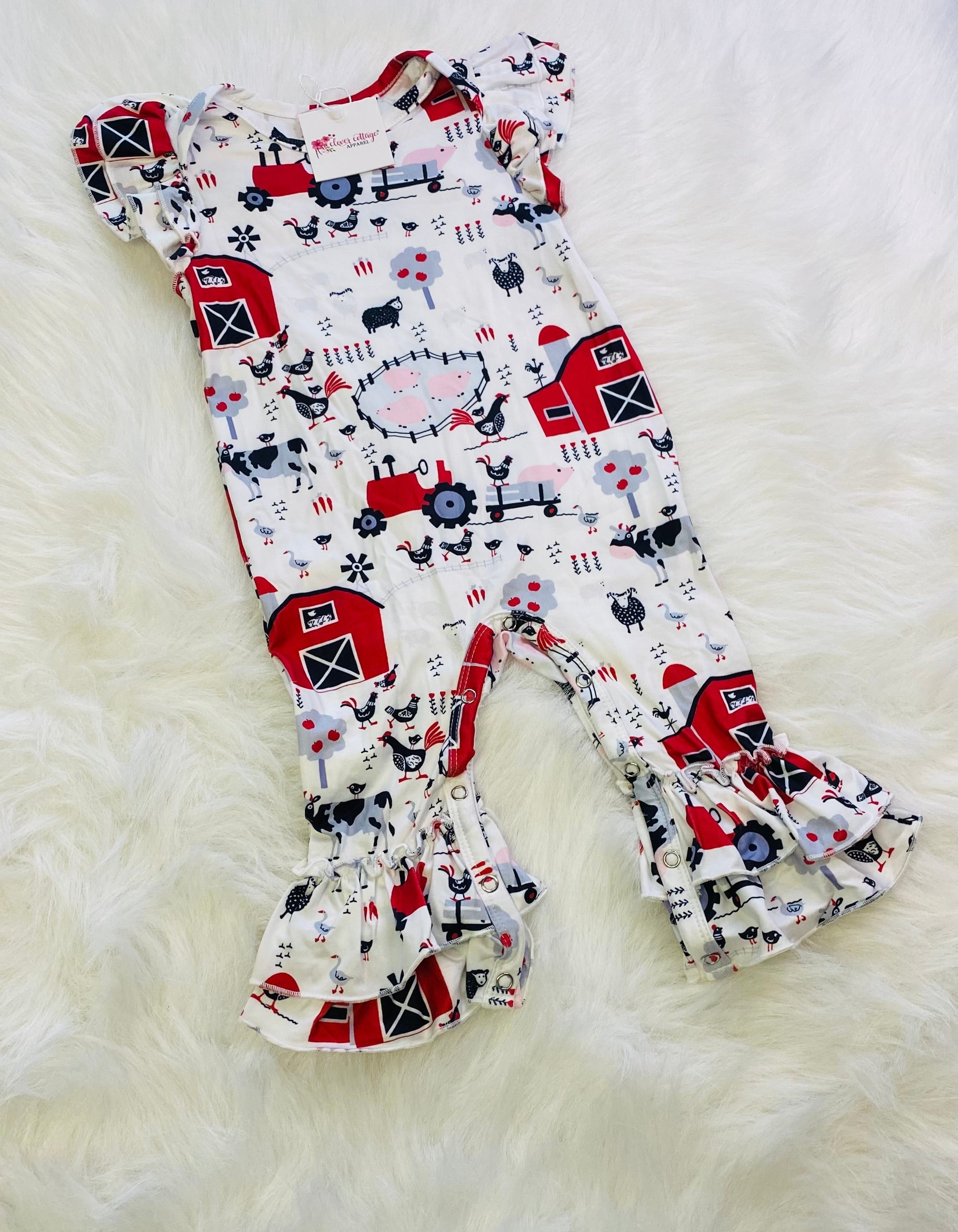 Item 406 Red Girls Romper