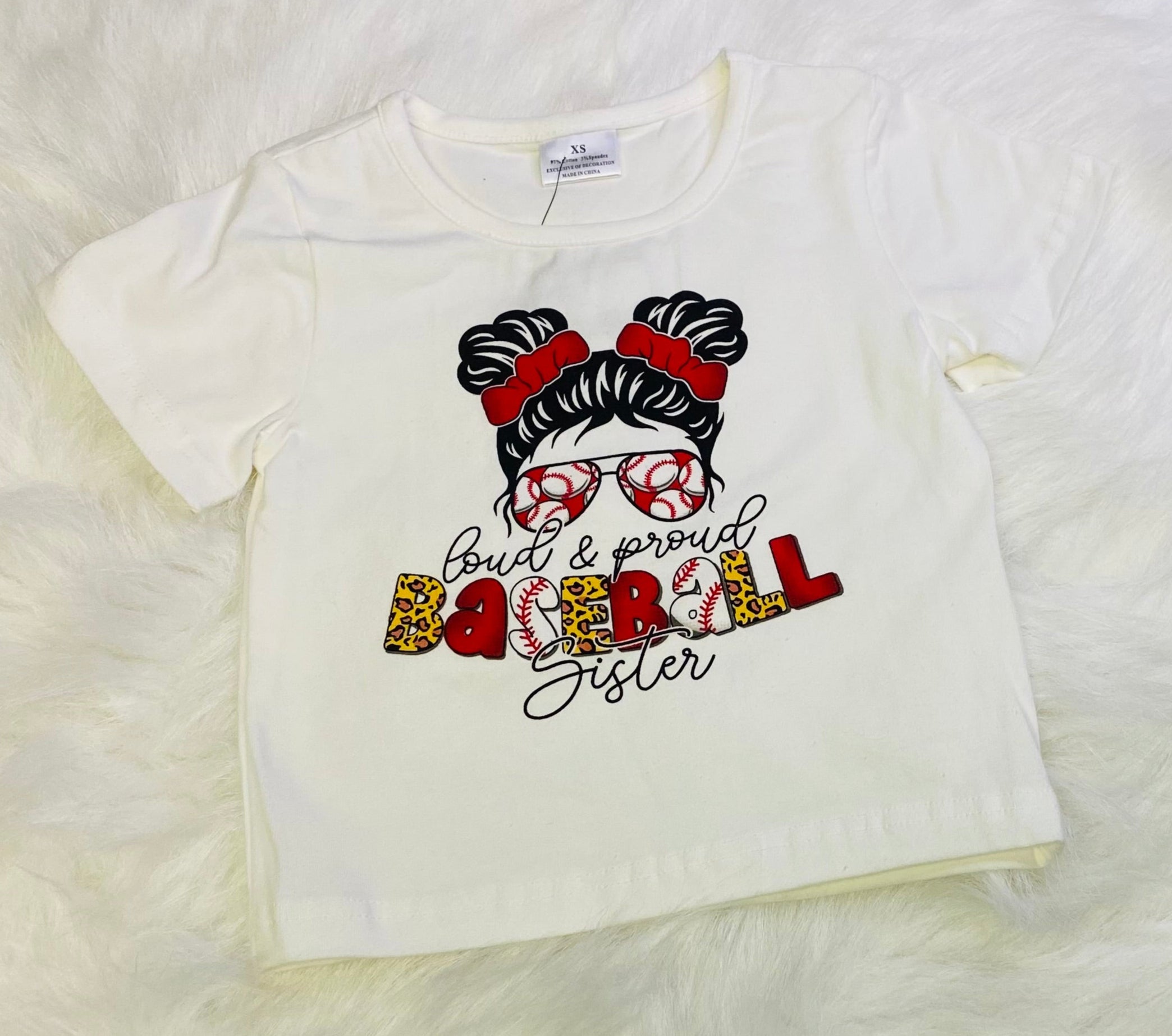 372-Loud and Proud Baseball Sister Shirt