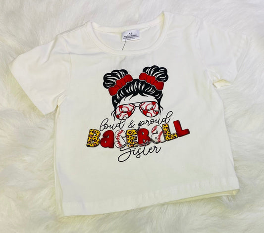 372-Loud and Proud Baseball Sister Shirt