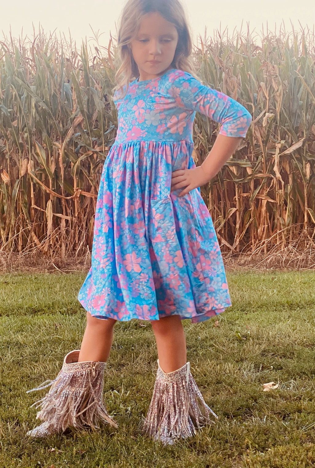 885 Garden Giggles Twirl Dress