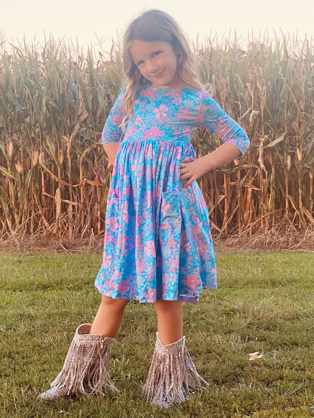 885 Garden Giggles Twirl Dress