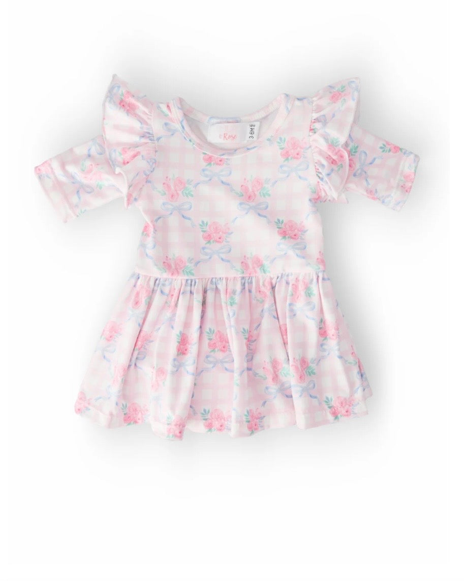 557B Ribbons and Bows Twirl Onesie