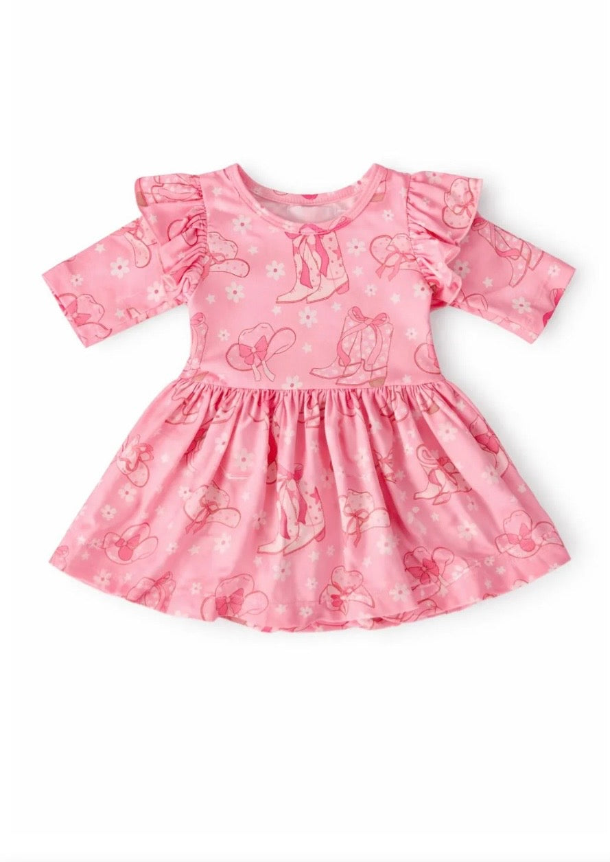 554B- Pink Boots and Bows