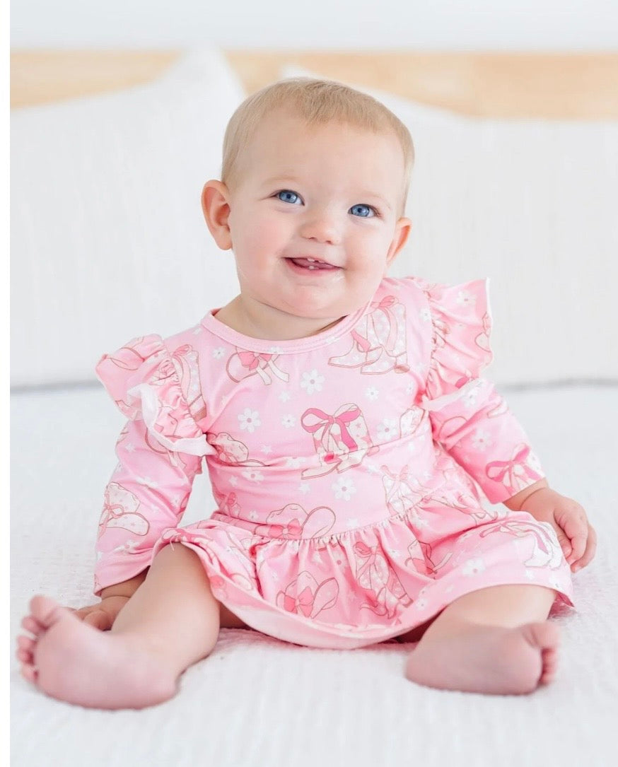 554B- Pink Boots and Bows