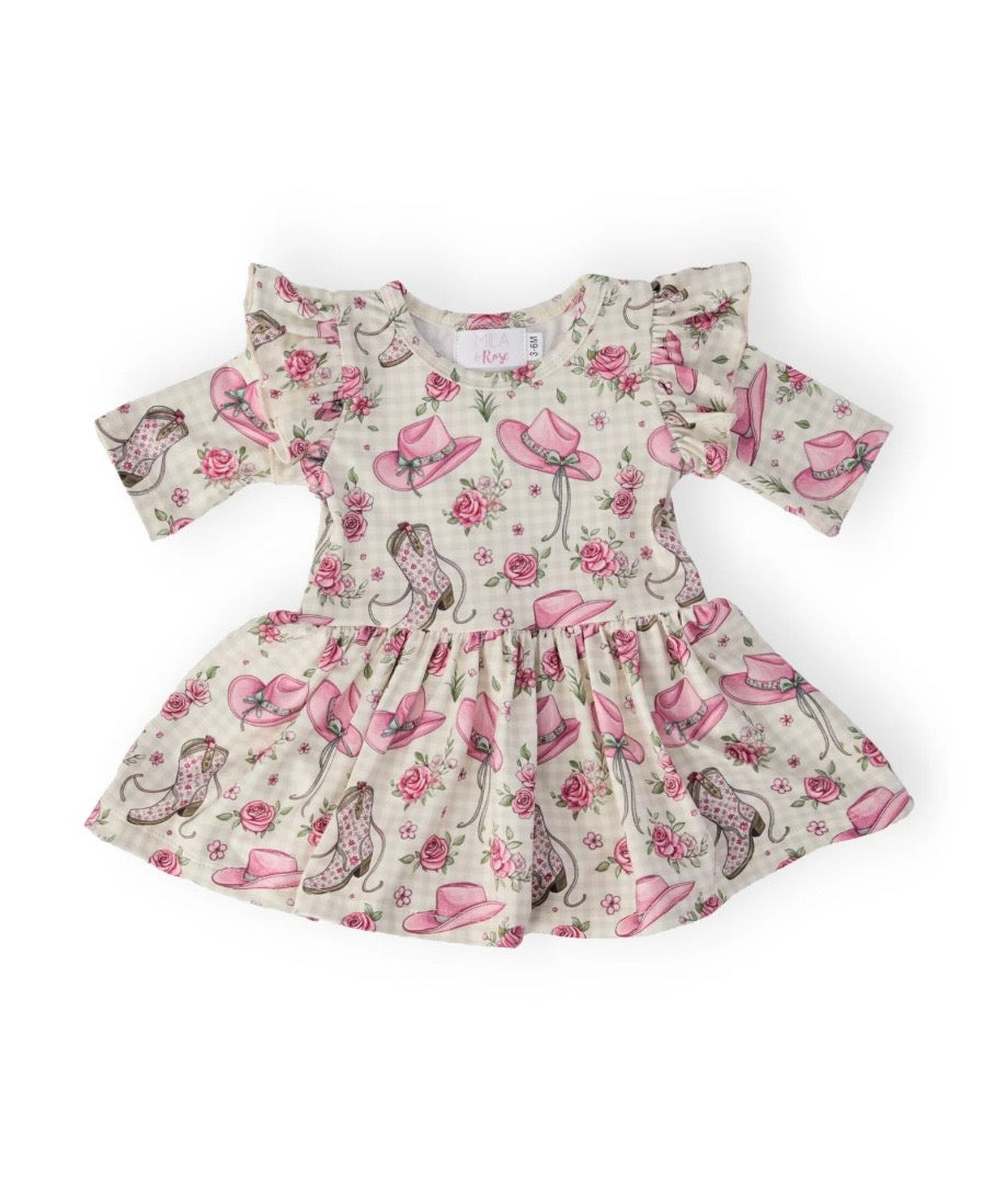 887B Cowgirl Cutie Twirl Onesie