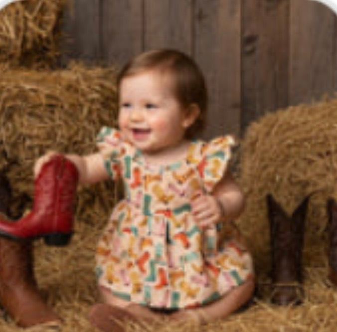 890 Boots Baby Romper