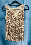 944 Roses and Cheetah Tank Top