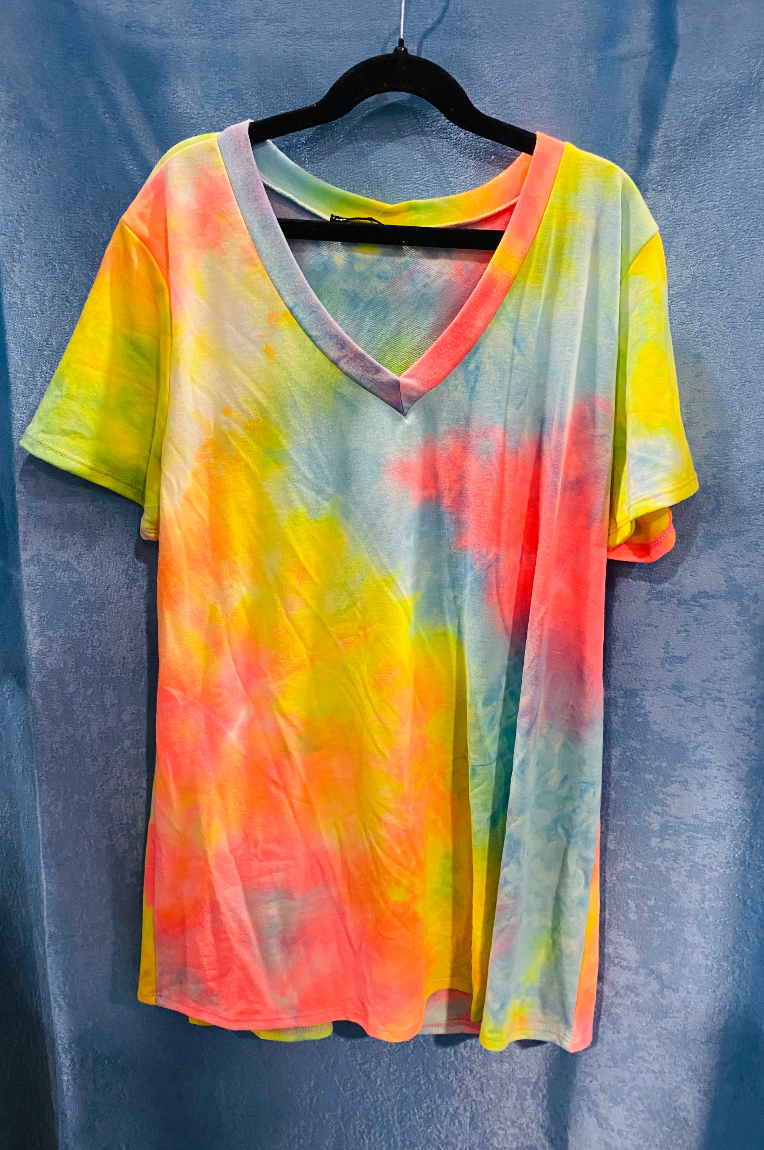 945 Neon Tye-Dye Top