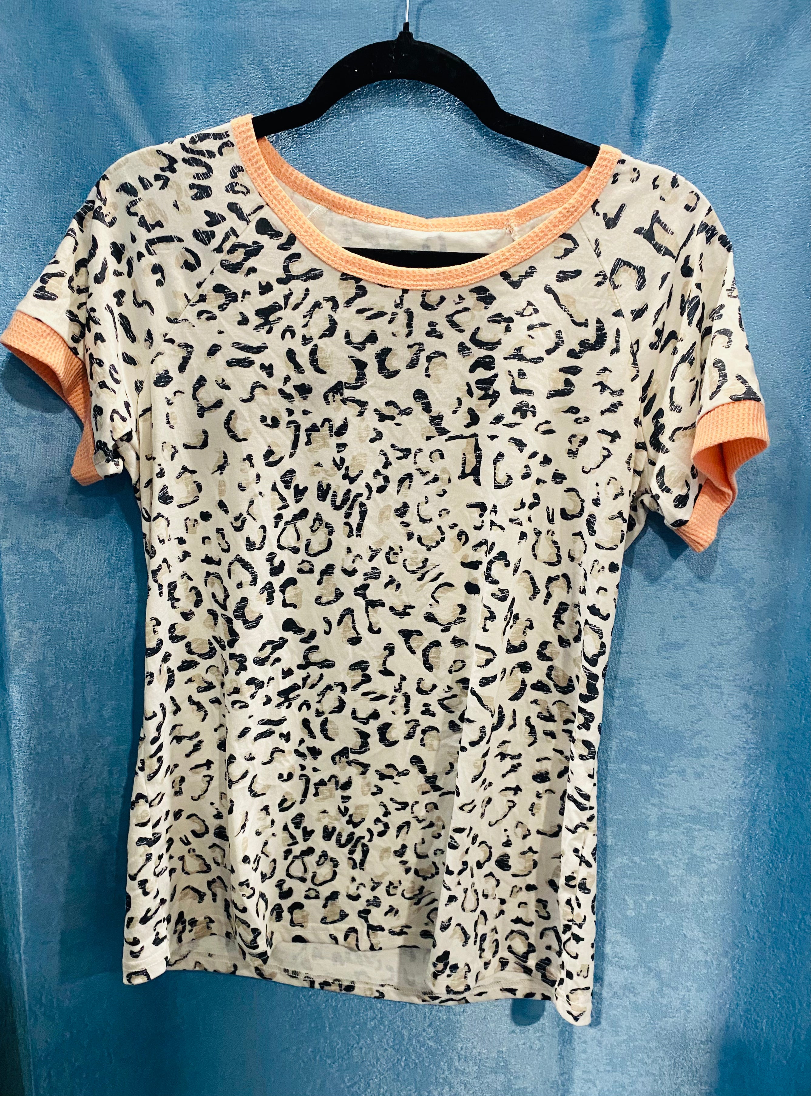 942 Blushing Cheetah Top