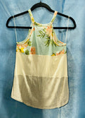 926 Flowers and Stripes Top