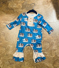 GLSROM39 Running Horse Romper