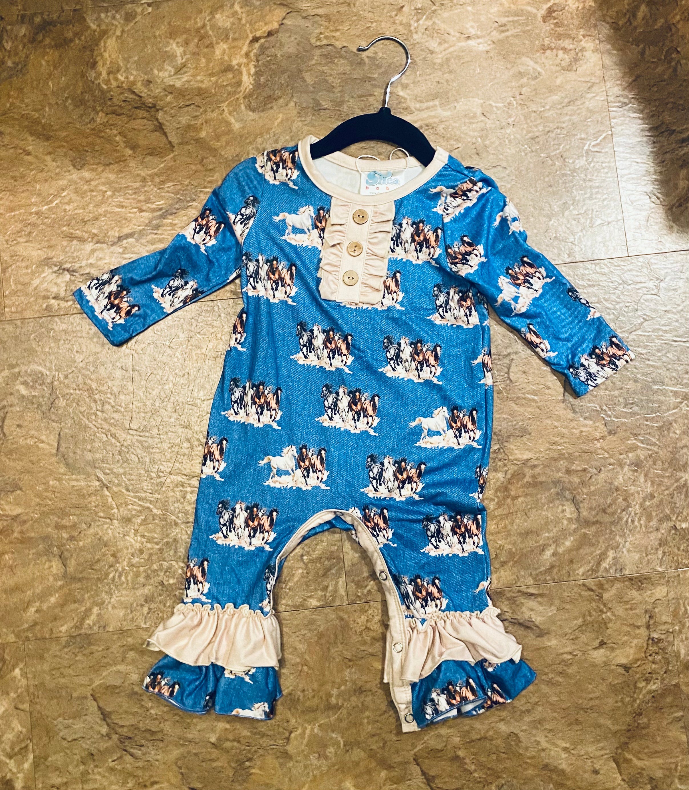 GLSROM39 Running Horse Romper