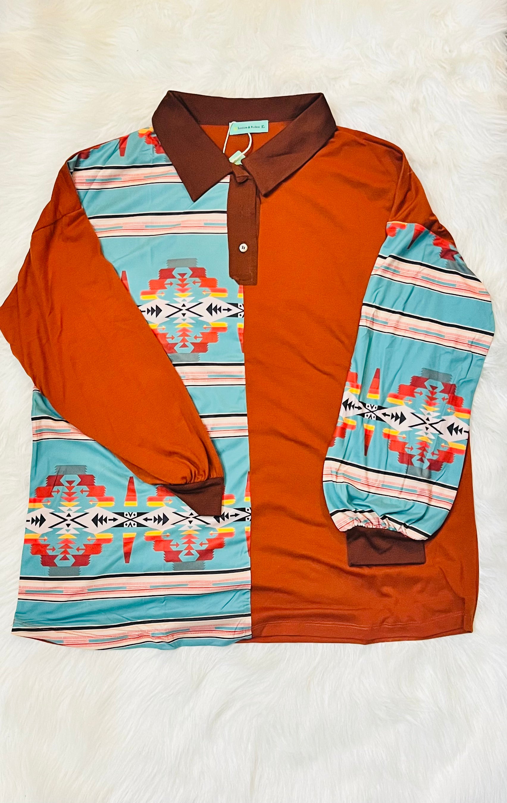 899 Longe Sleeve Aztec Shirt