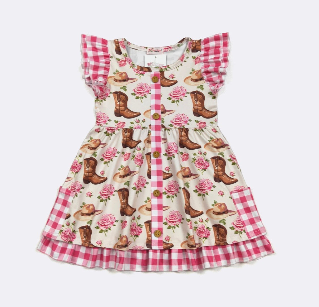 901 Roses and Boots Dress