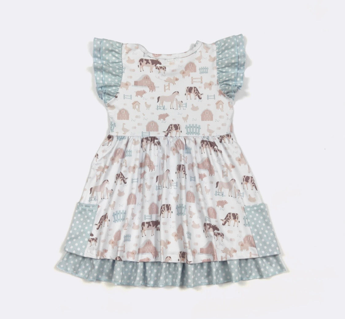 903 Barnyard Blue Dress