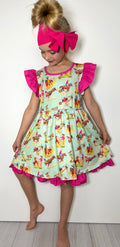 904 Aqua Rodeo Dress