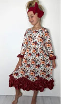 899 Mahogany Floral Maxi