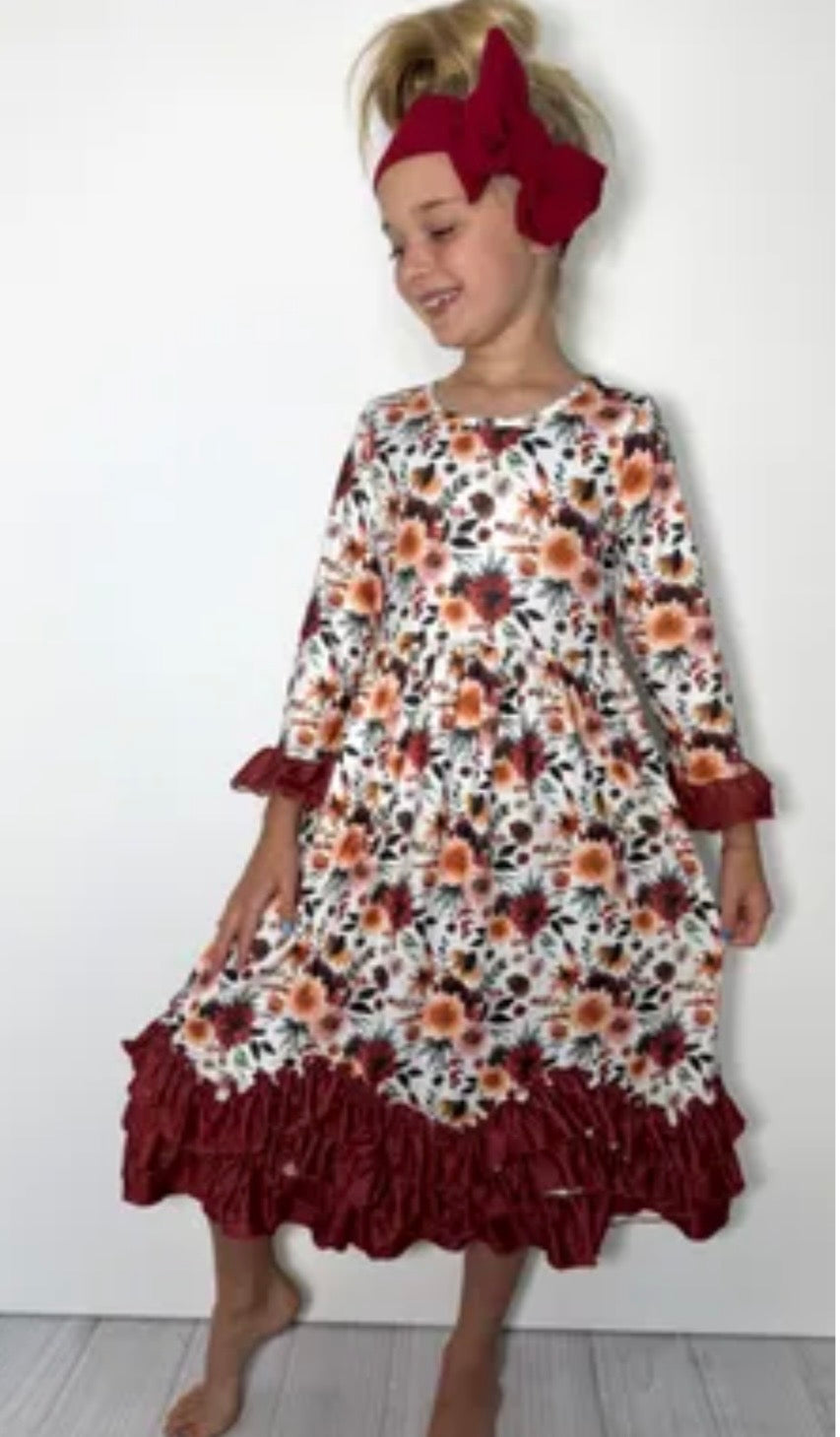899 Mahogany Floral Maxi