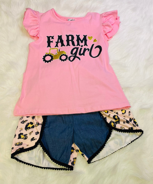 232 Farm Girl Short set