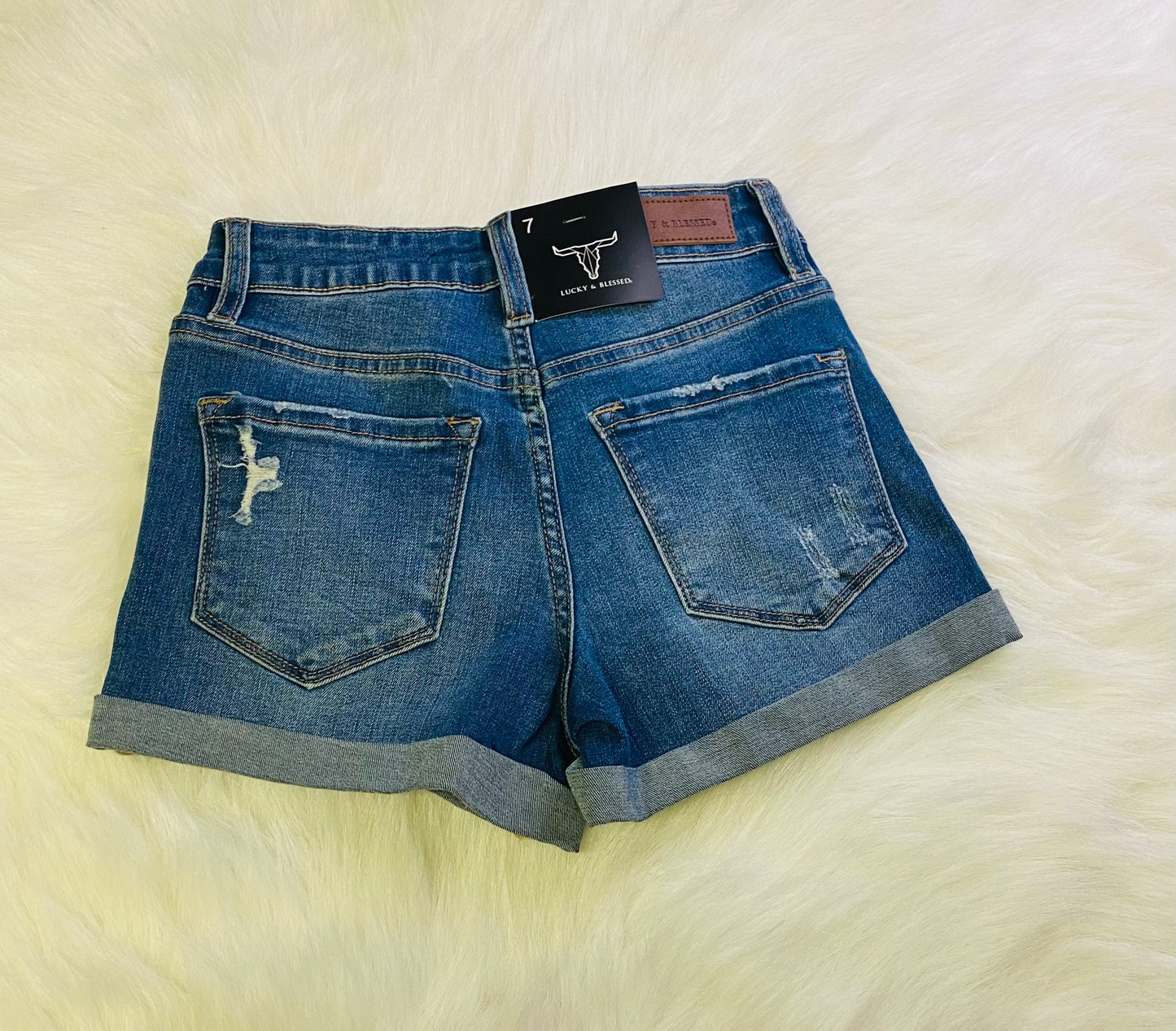 310-High Rise Denim Shorts