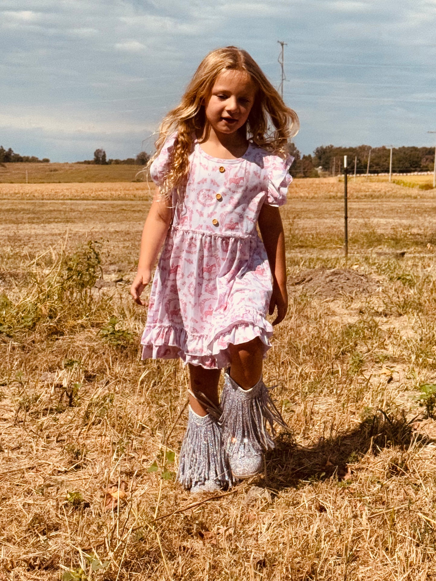 648 Ride Ruffle Dress