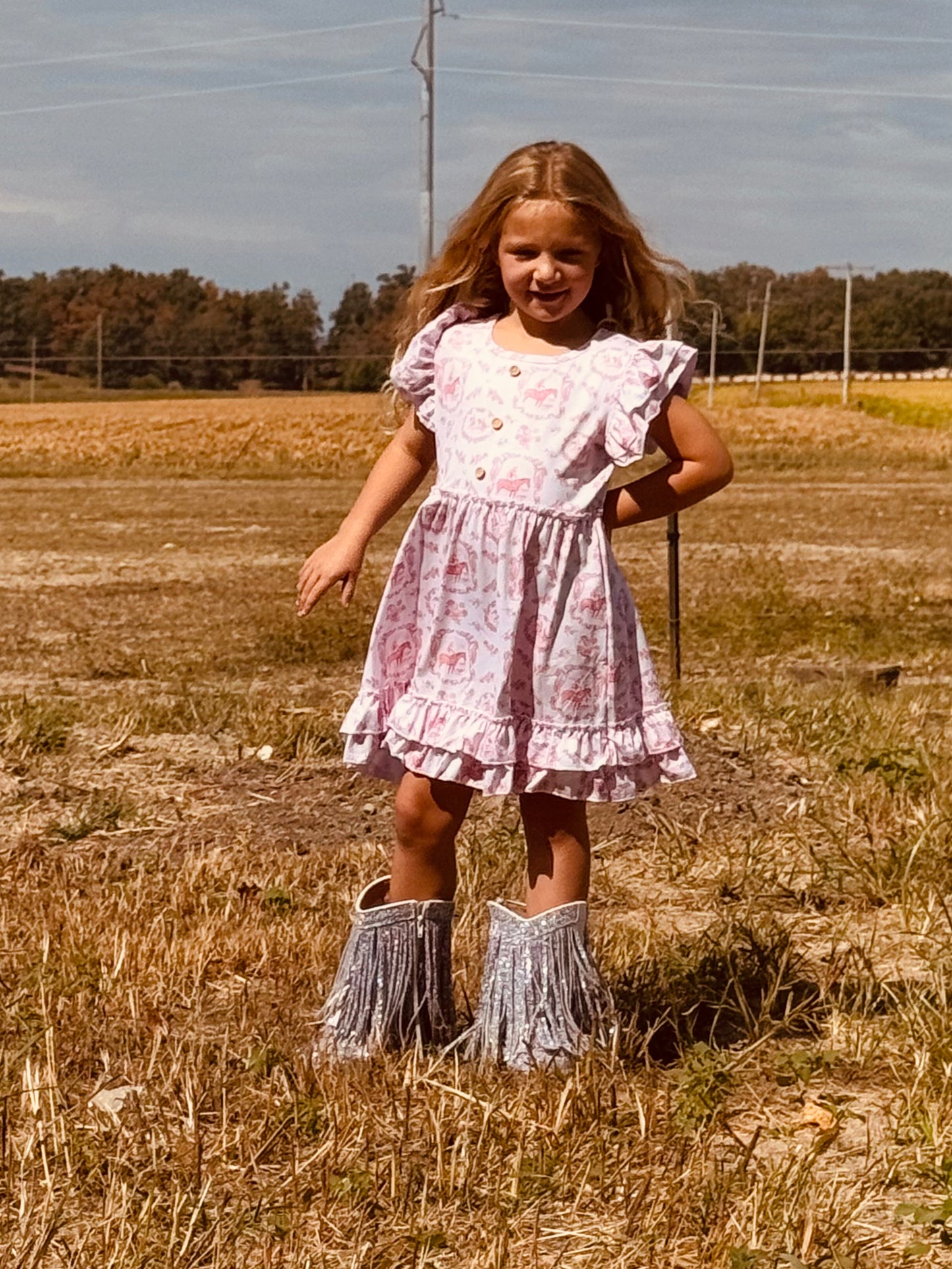 648 Ride Ruffle Dress